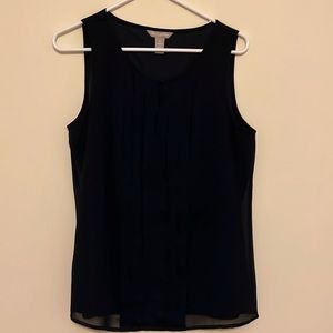 Navy sleeveless top by Banana Republic size M